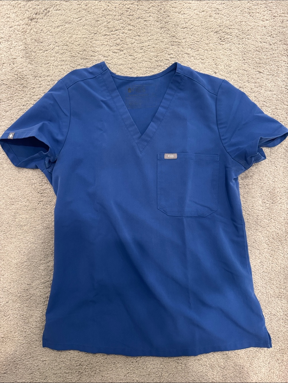 Figs Women’s V-Neck Scrub Top - Royal Blue